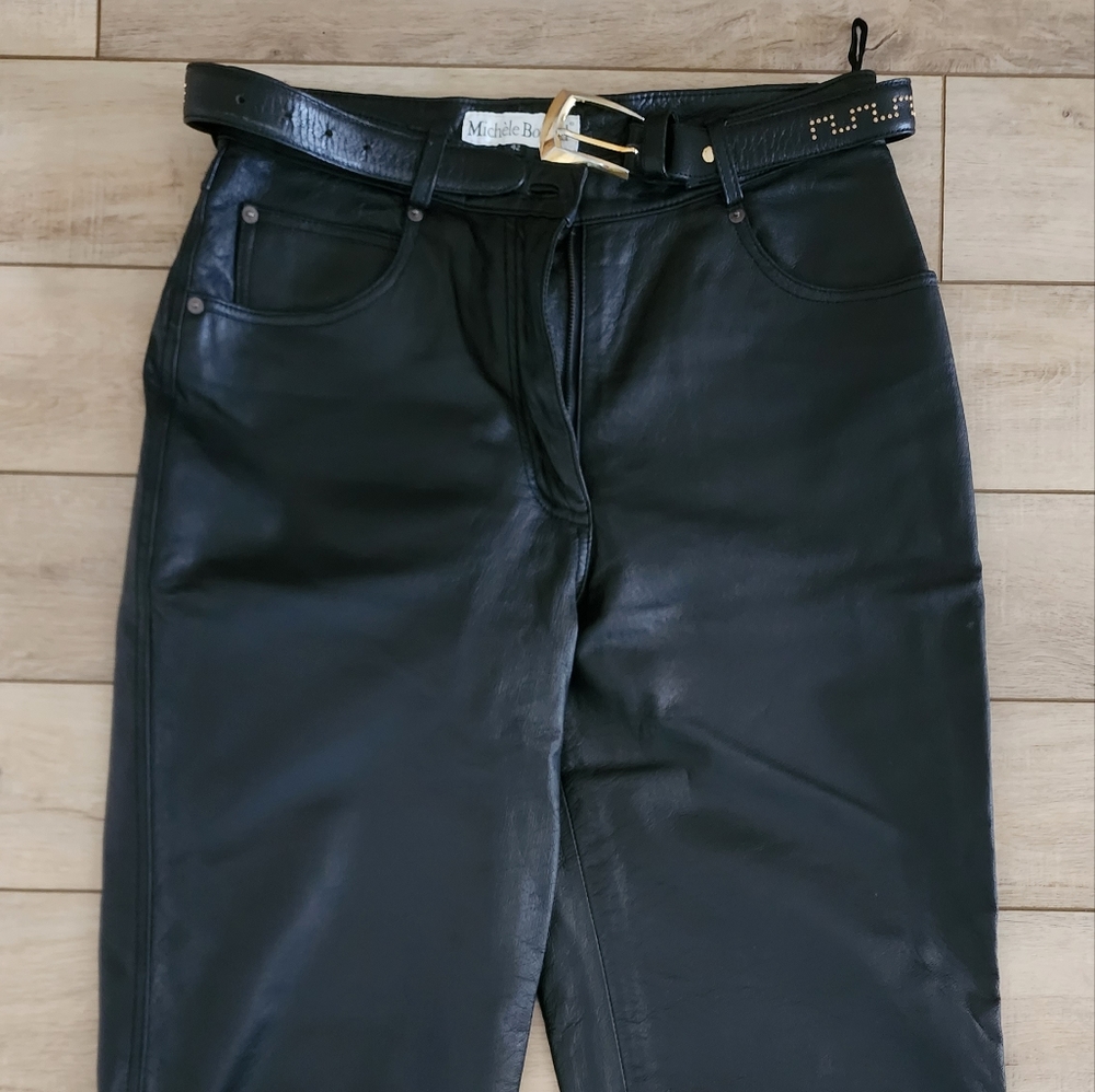 Women Michele Boyard Genuine Leather Black size L